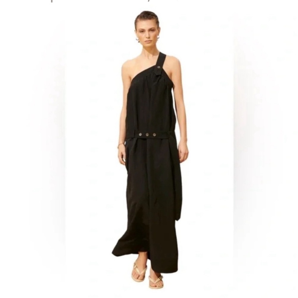 Zara Surplus Limited Edition NWT Black One-Shoulder Asymmetrical Dress Size L❣️